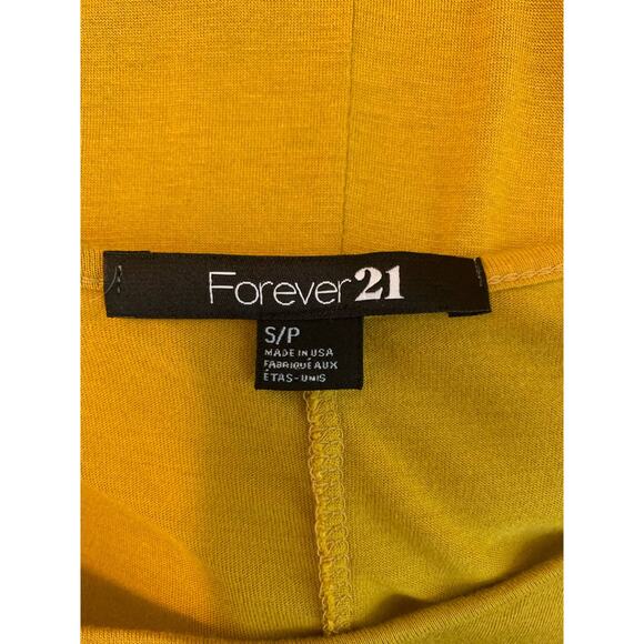 Forever 21 yellow cold shoulder dolman long sleeves blouse size small - Picture 3 of 7